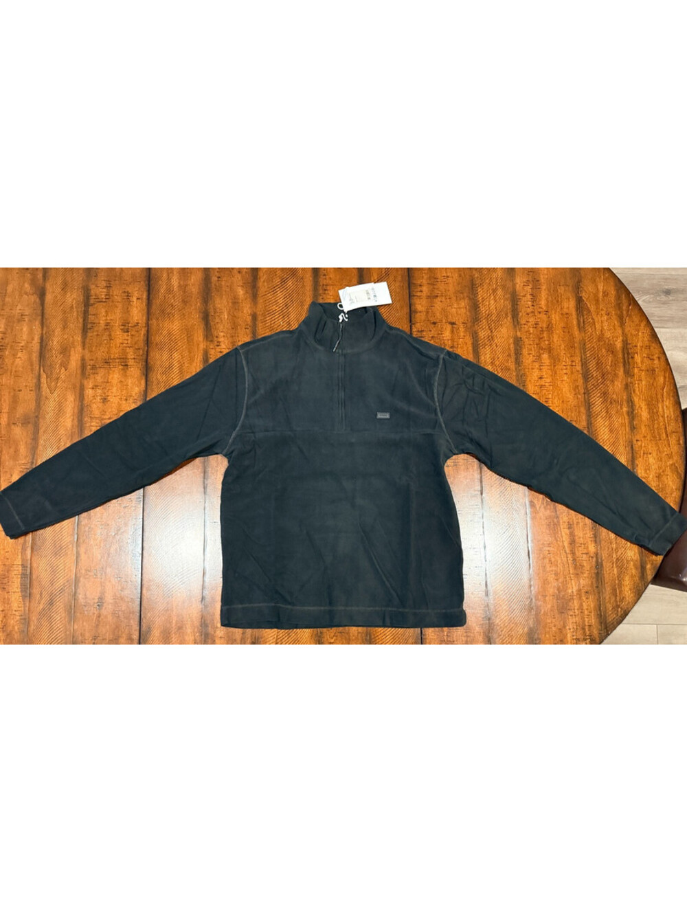RAINS Addis Fleece Half Zip Pullover Black Lightweight Quarter Zip - Unisex MED